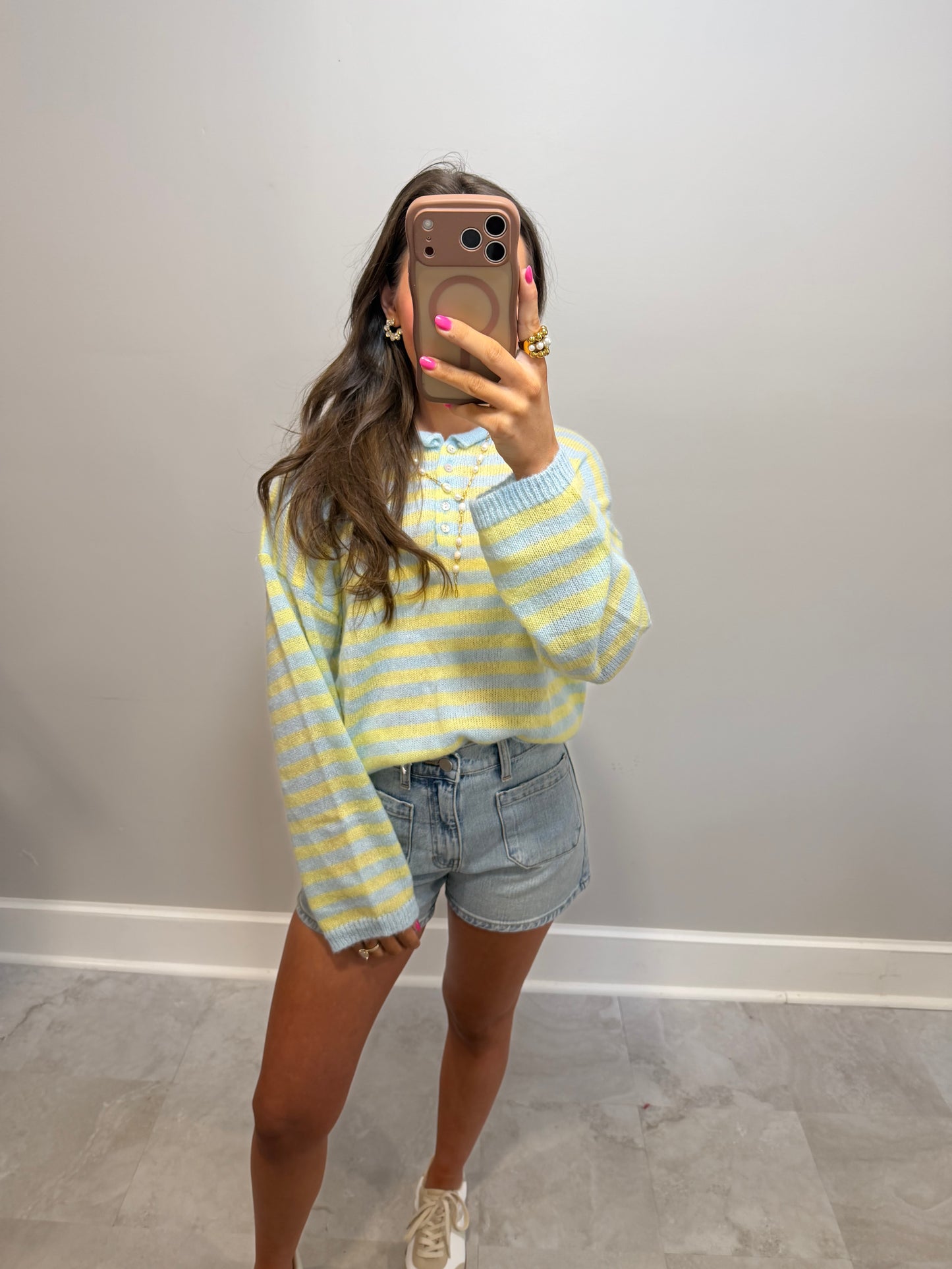 Millie Spring Button Down Sweater