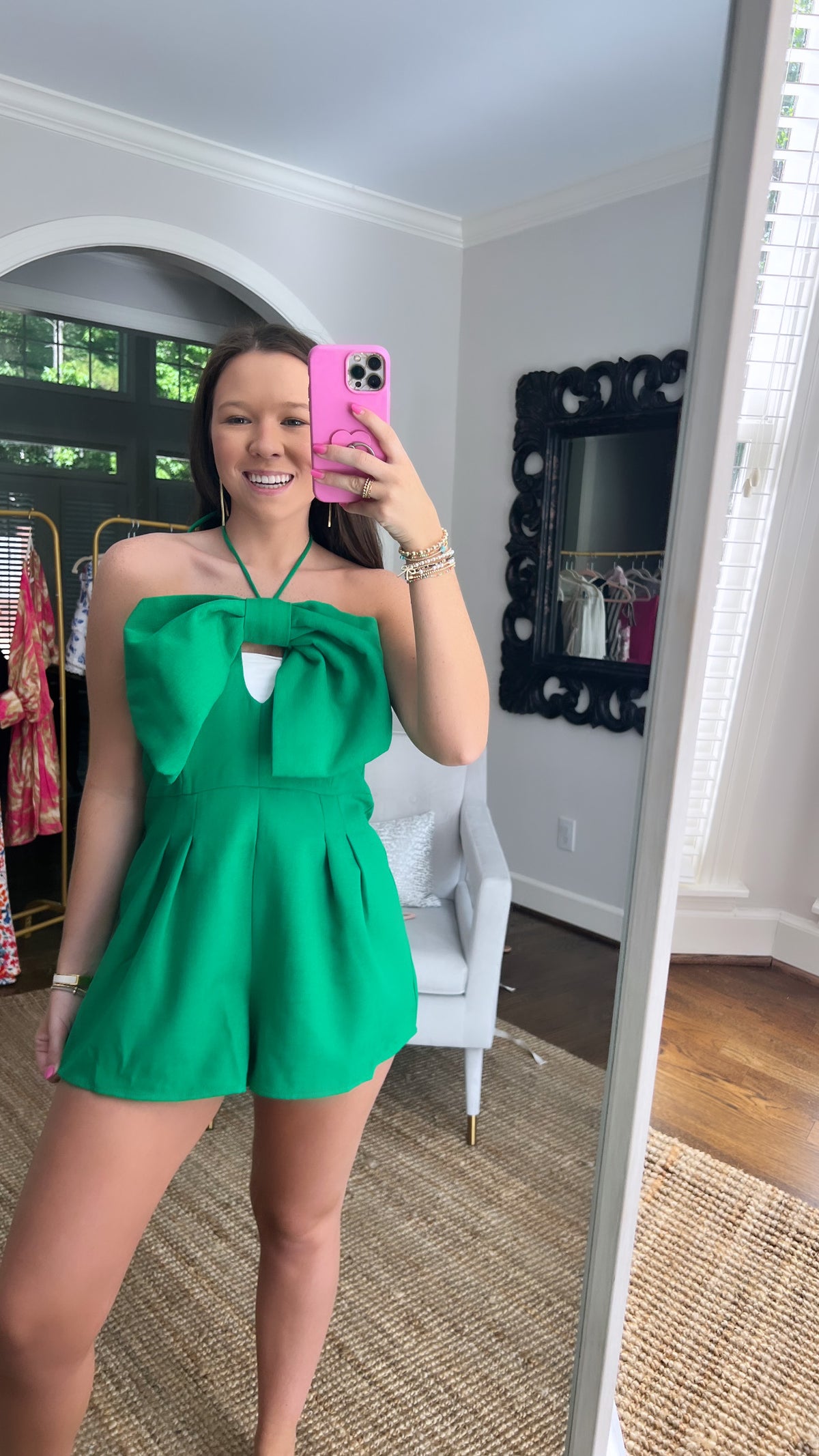 Kelly Green Romper