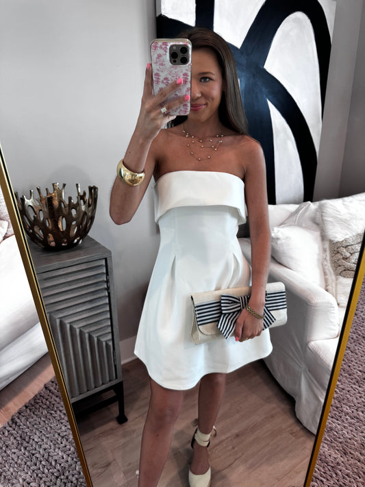 White Strapless Dress