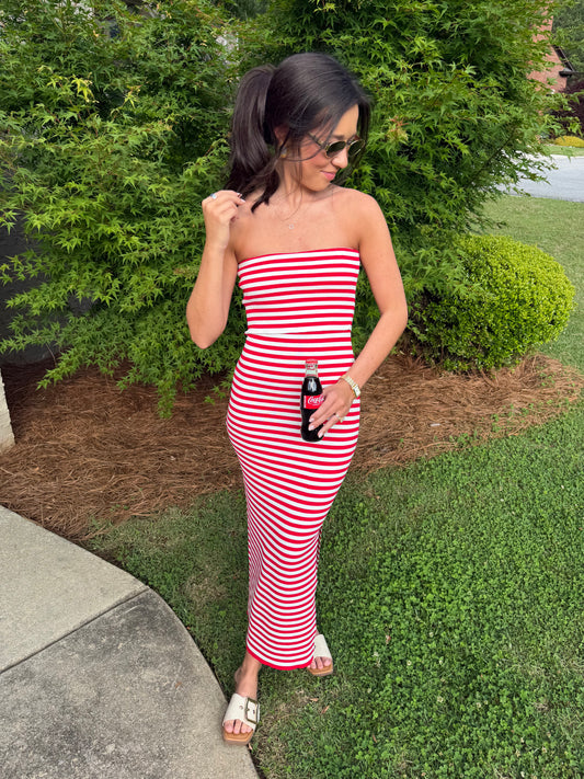 Red American Summer Dress