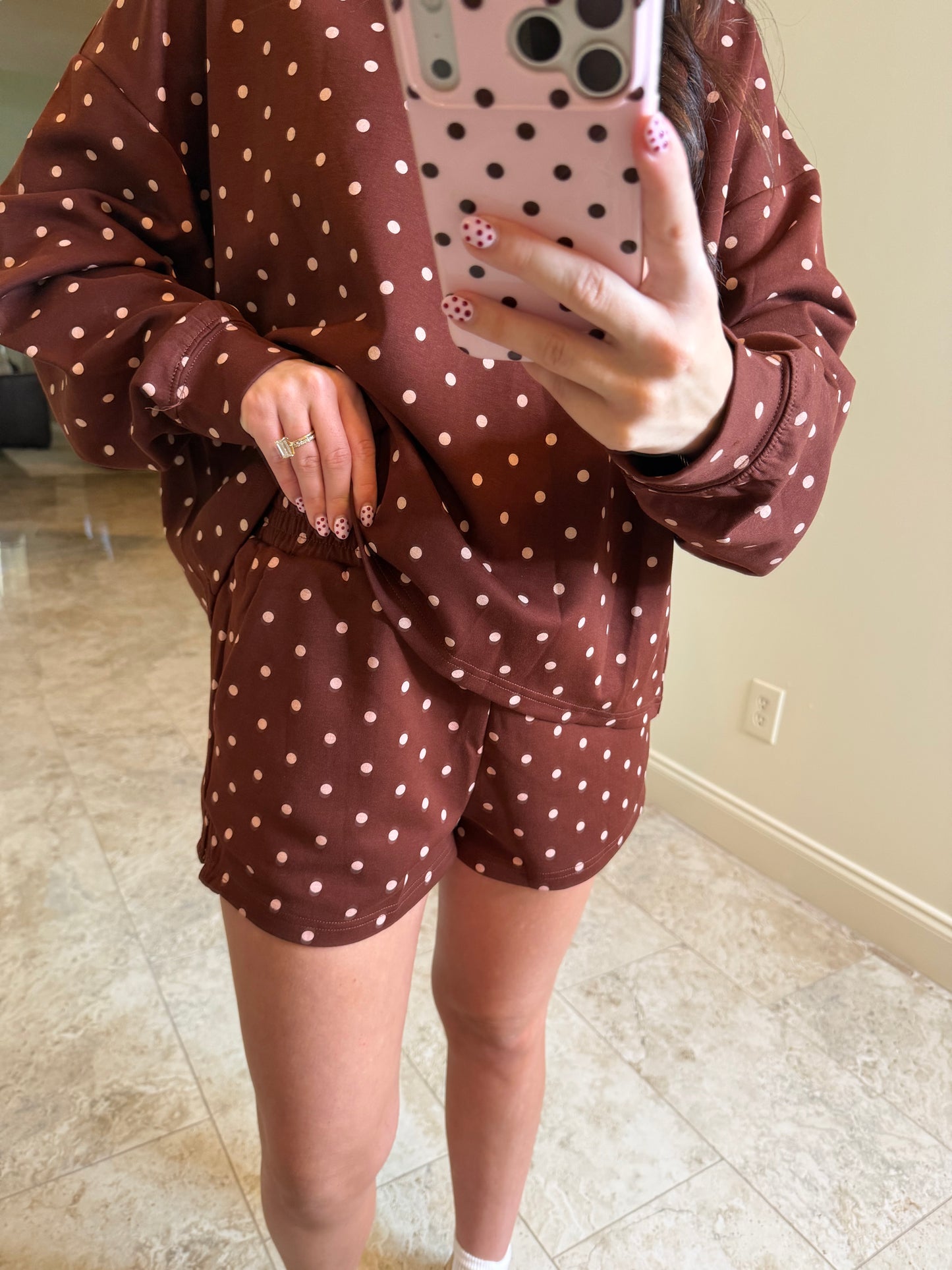 Polka dot set