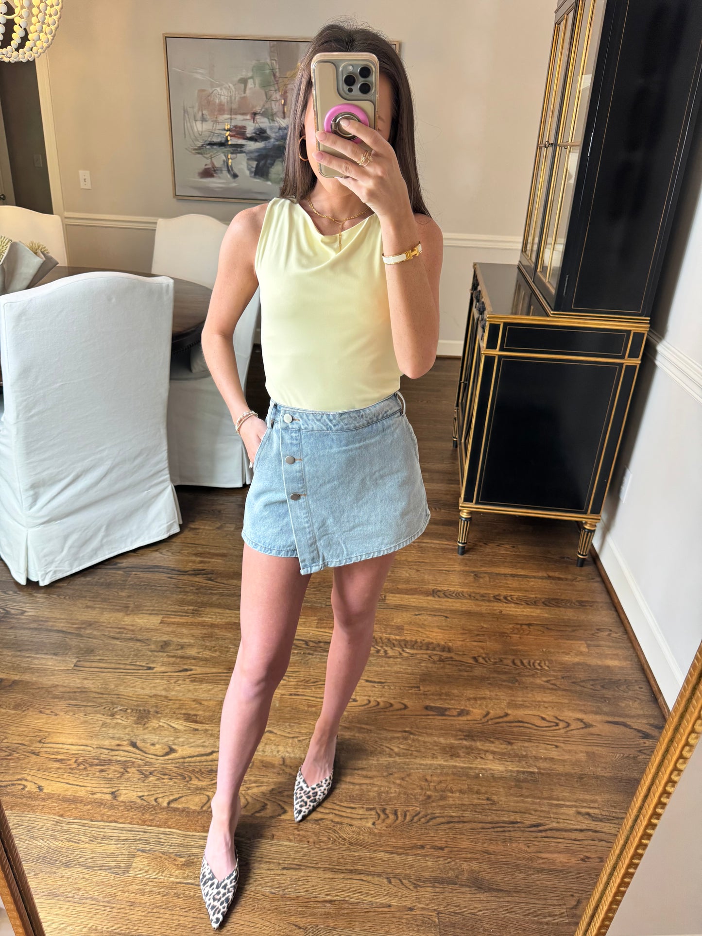 Denim Skort