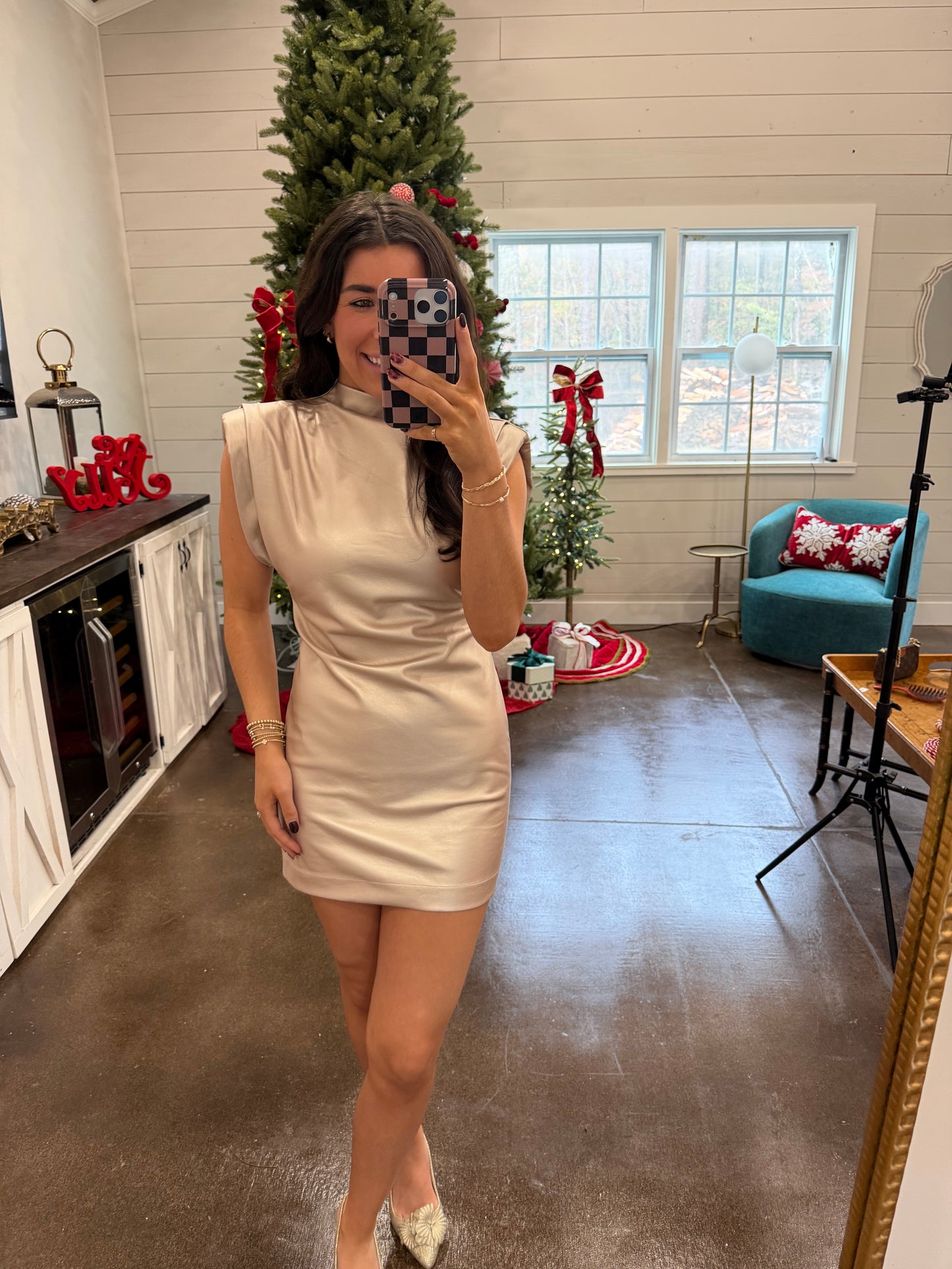 Leather Party Dress