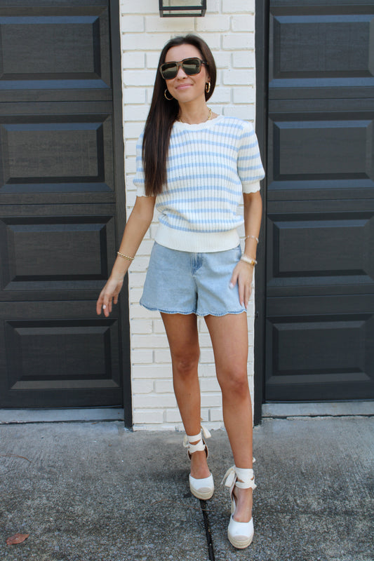 Beach Blue Top