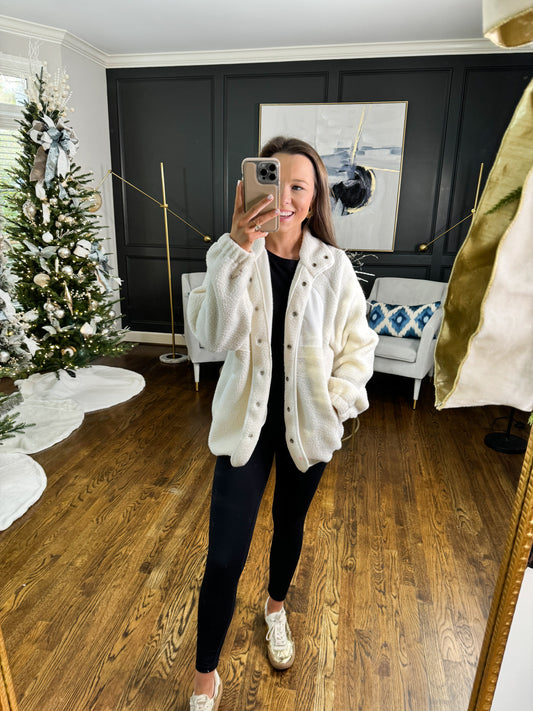 White Button Down Jacket