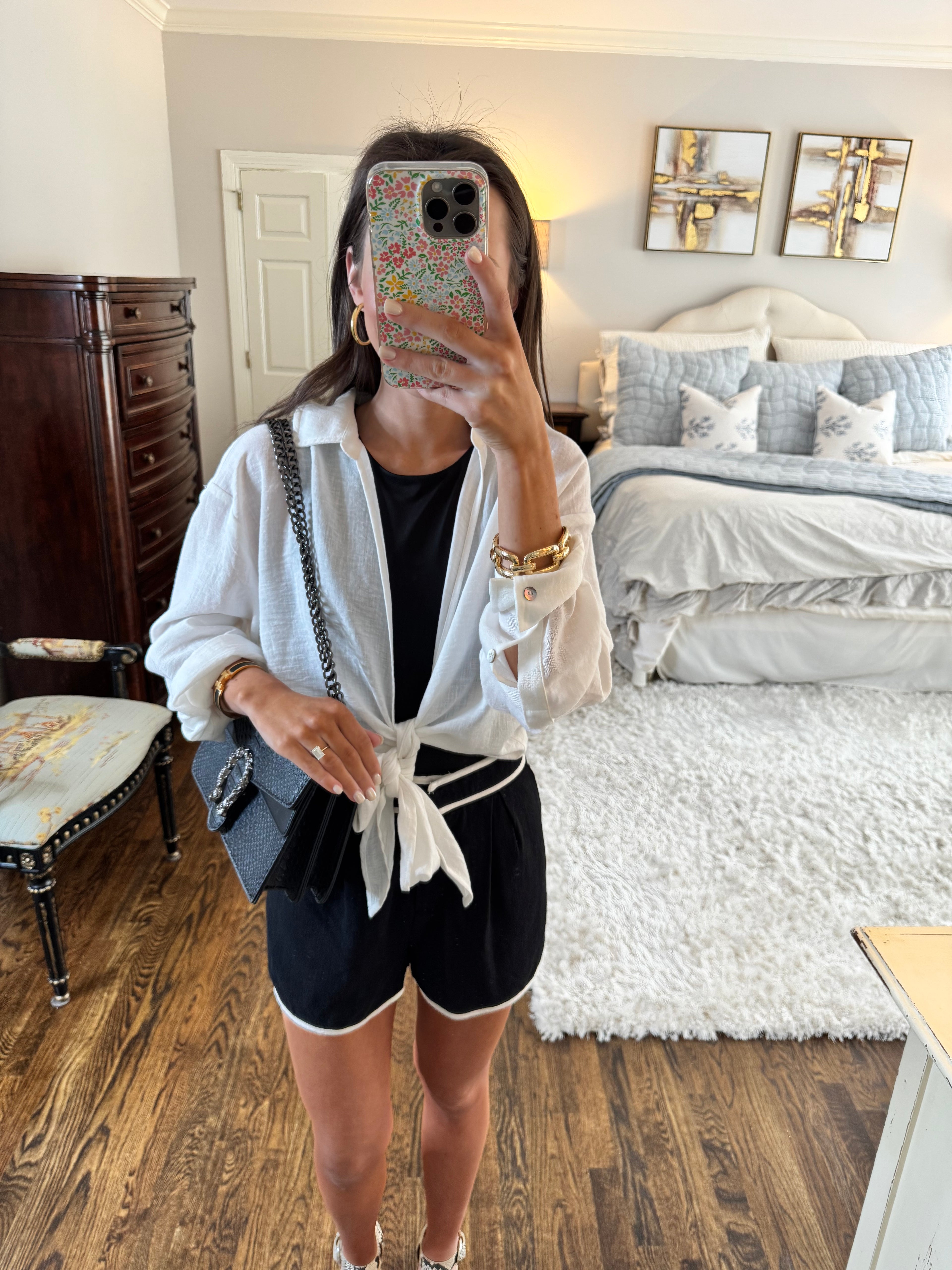 White Linen Cardigan