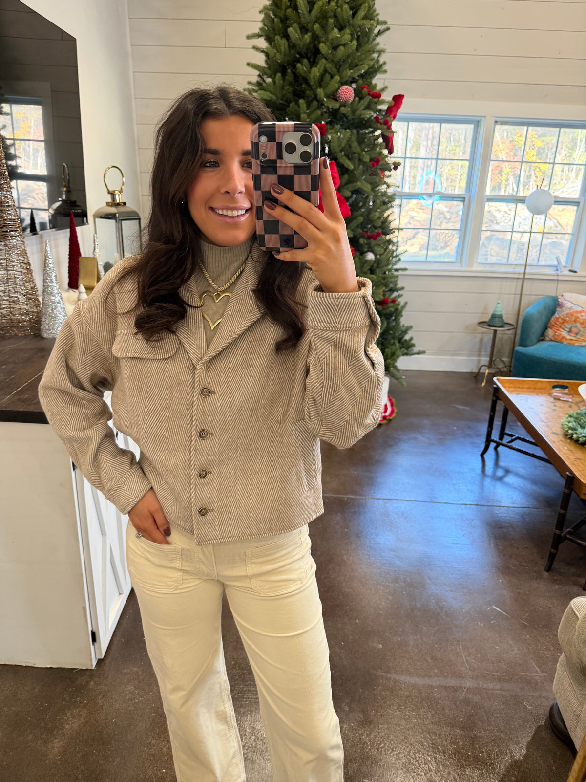 Chevron Brown Jacket