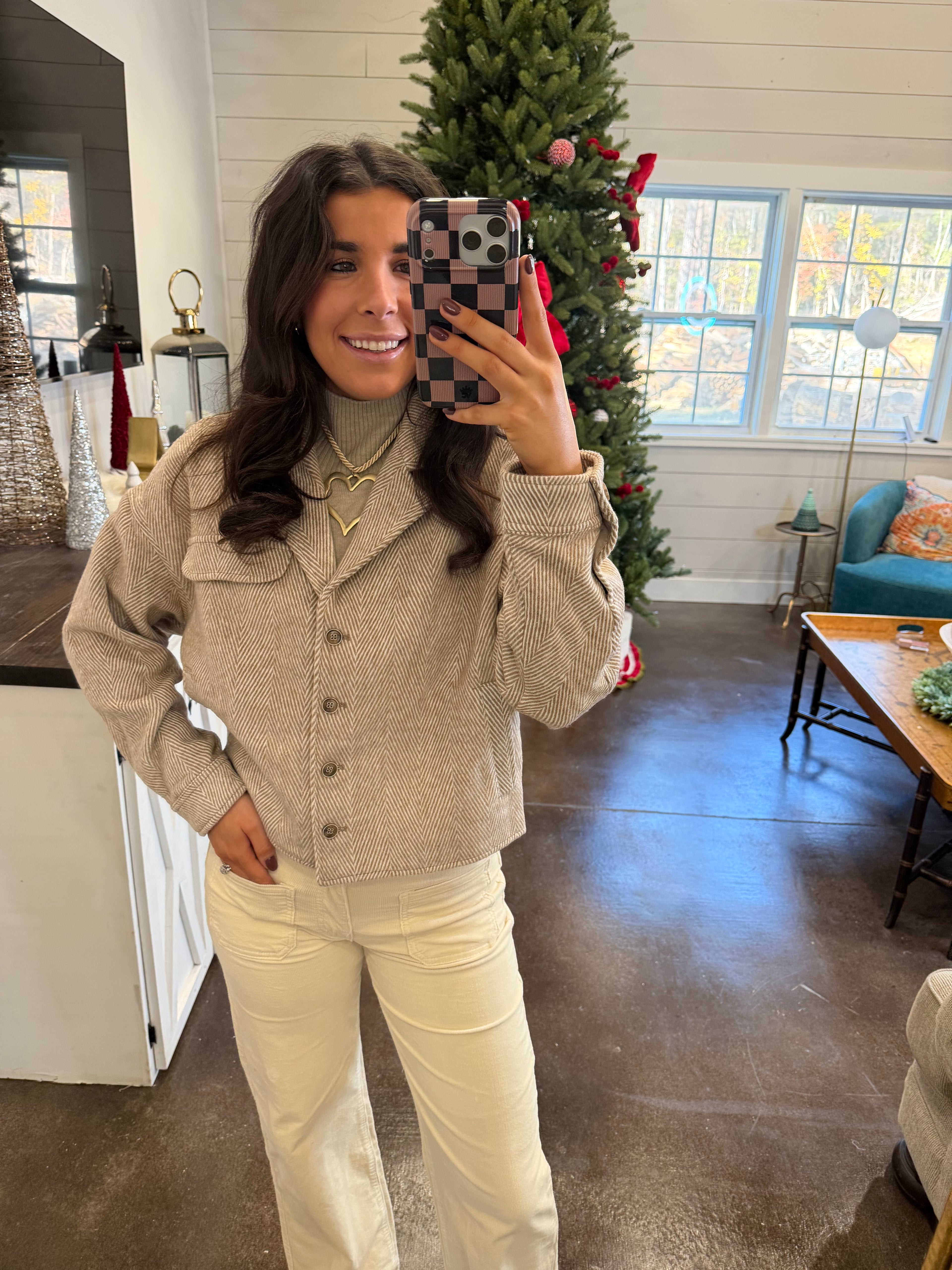 Chevron Brown Jacket