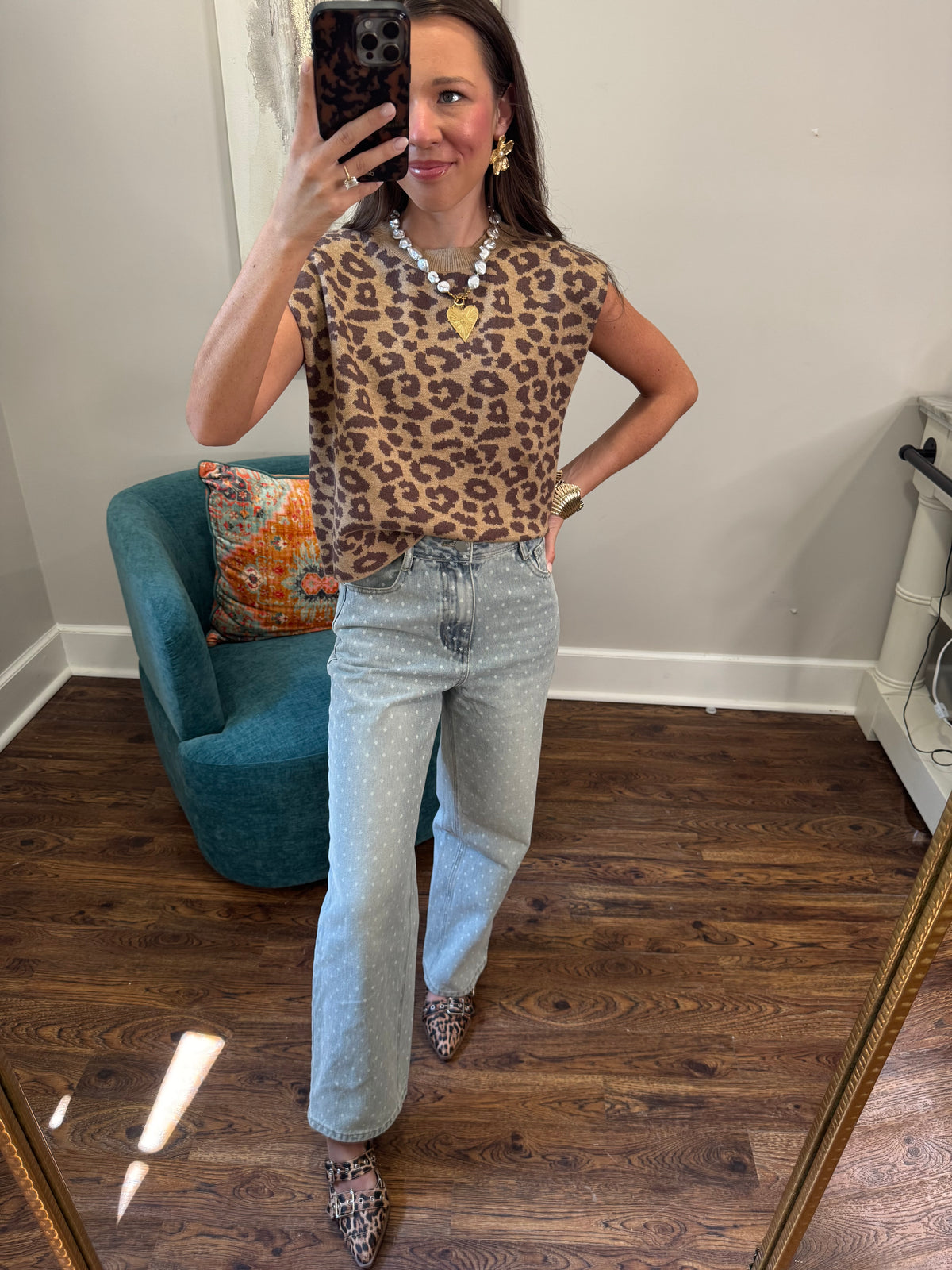 Leopard Mandy Top