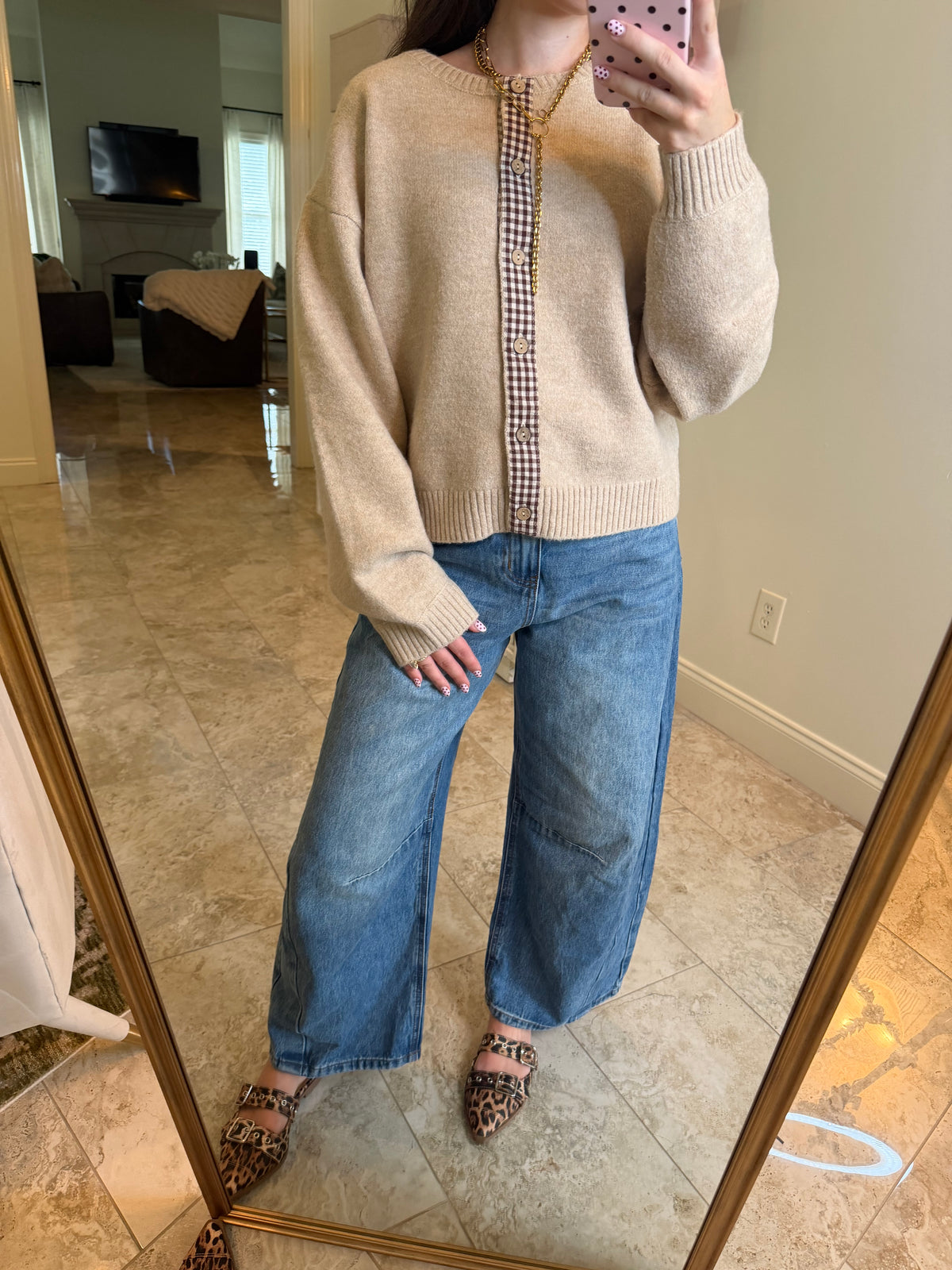 Madi Gingham Sweater
