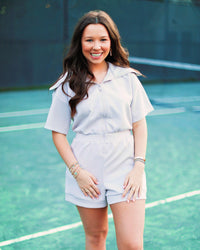 Mallie Grey Romper