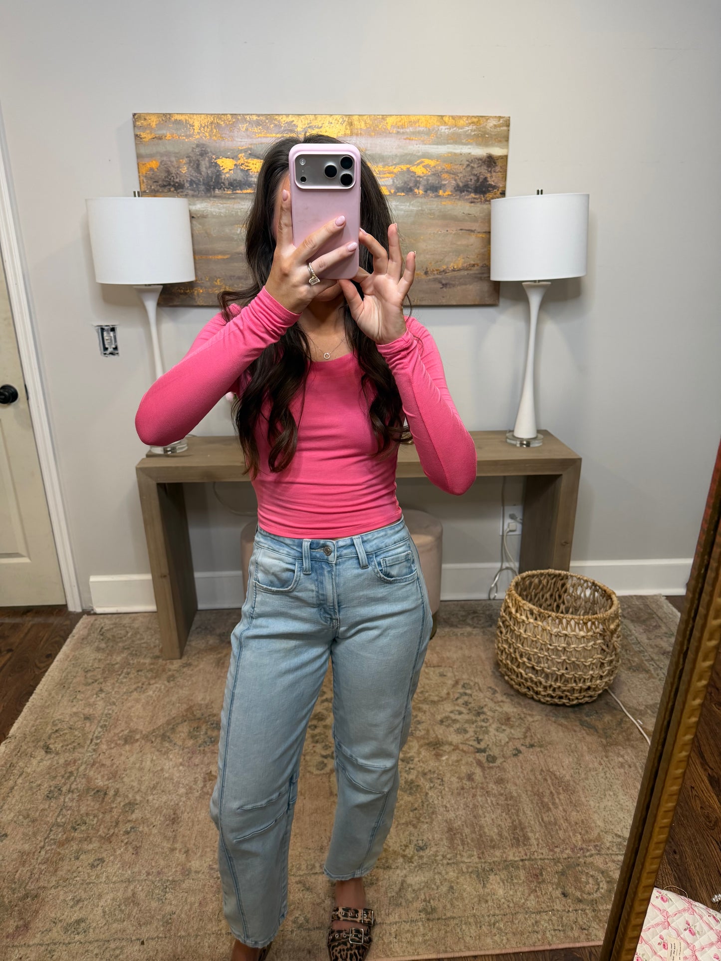 Pink Layering Top