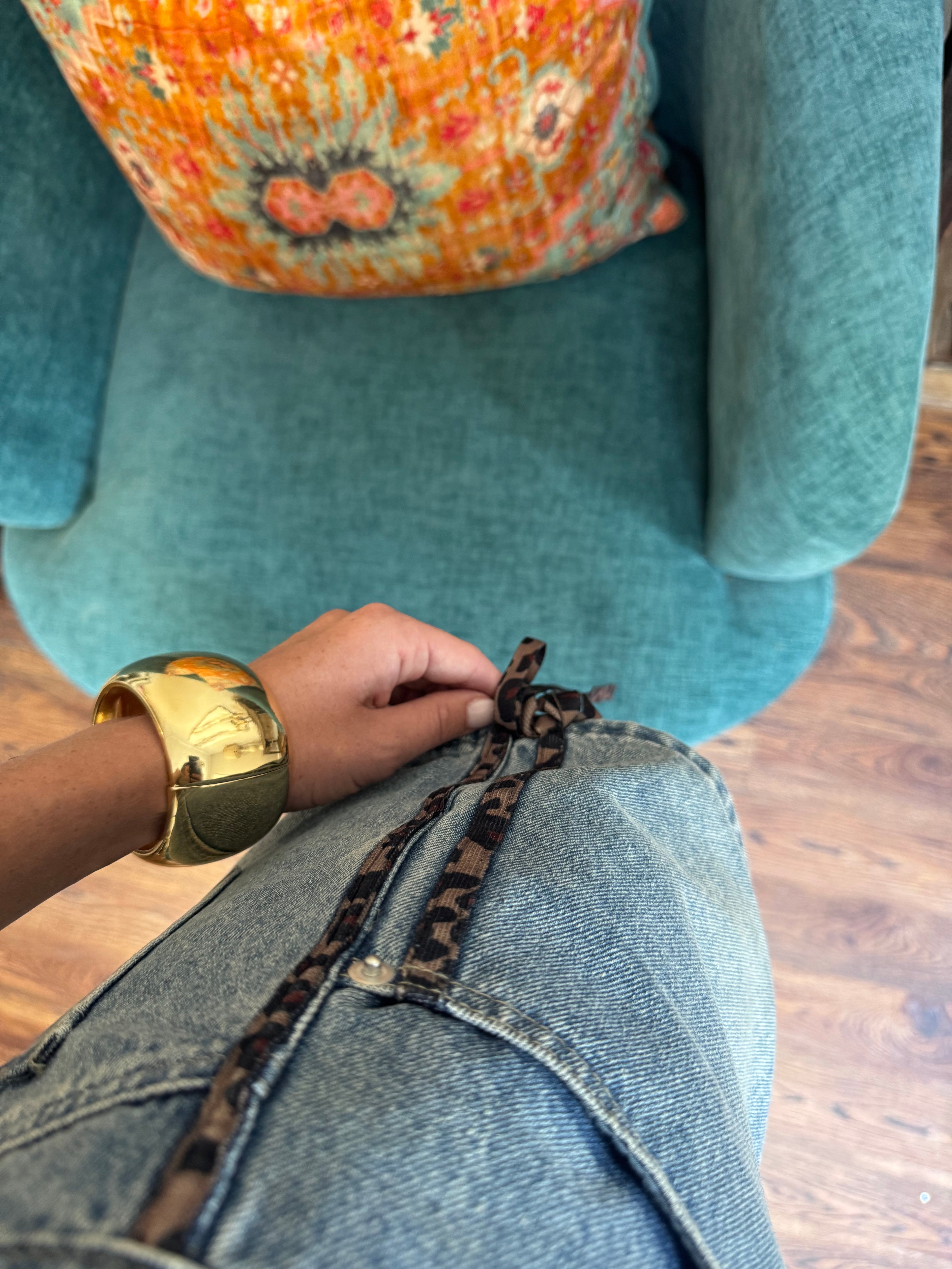 Katherine Cheetah Tie Shorts