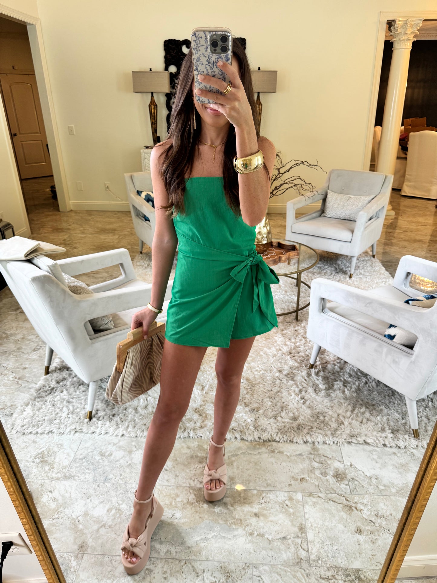 Green Summer Romper
