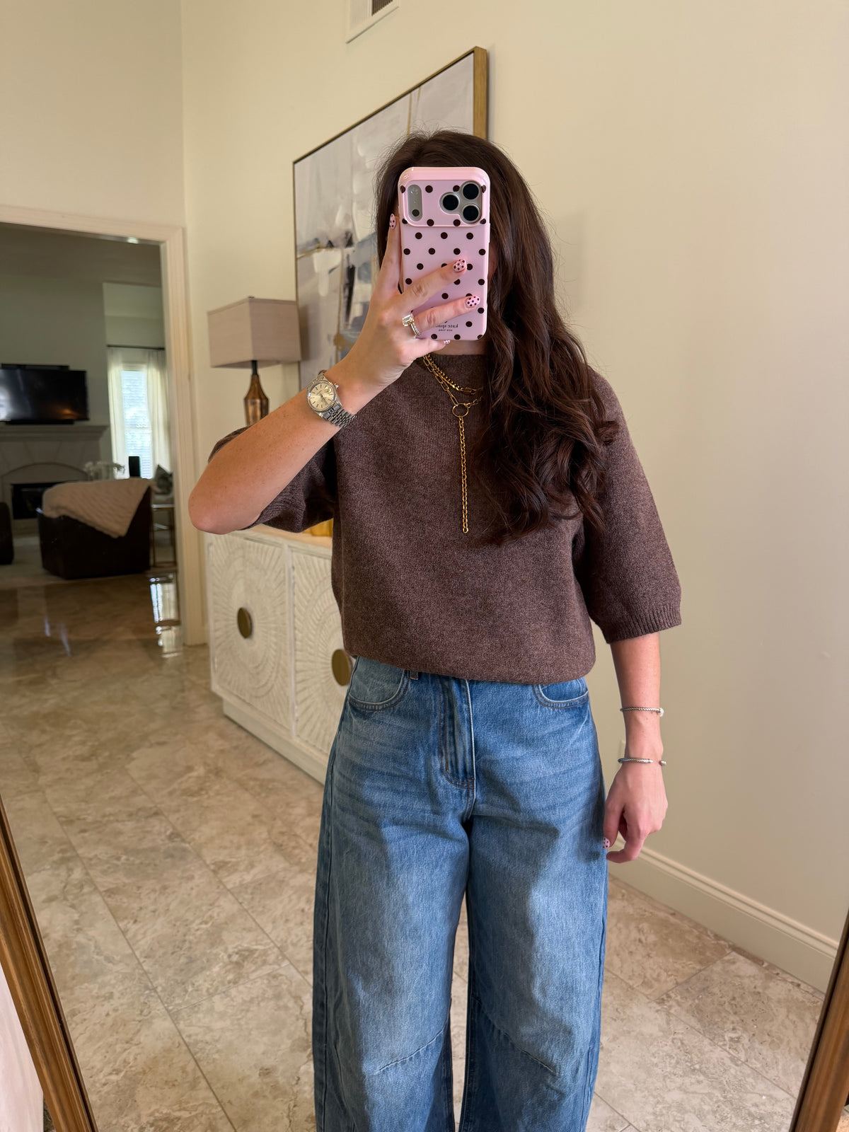 Mocha Morgan Top