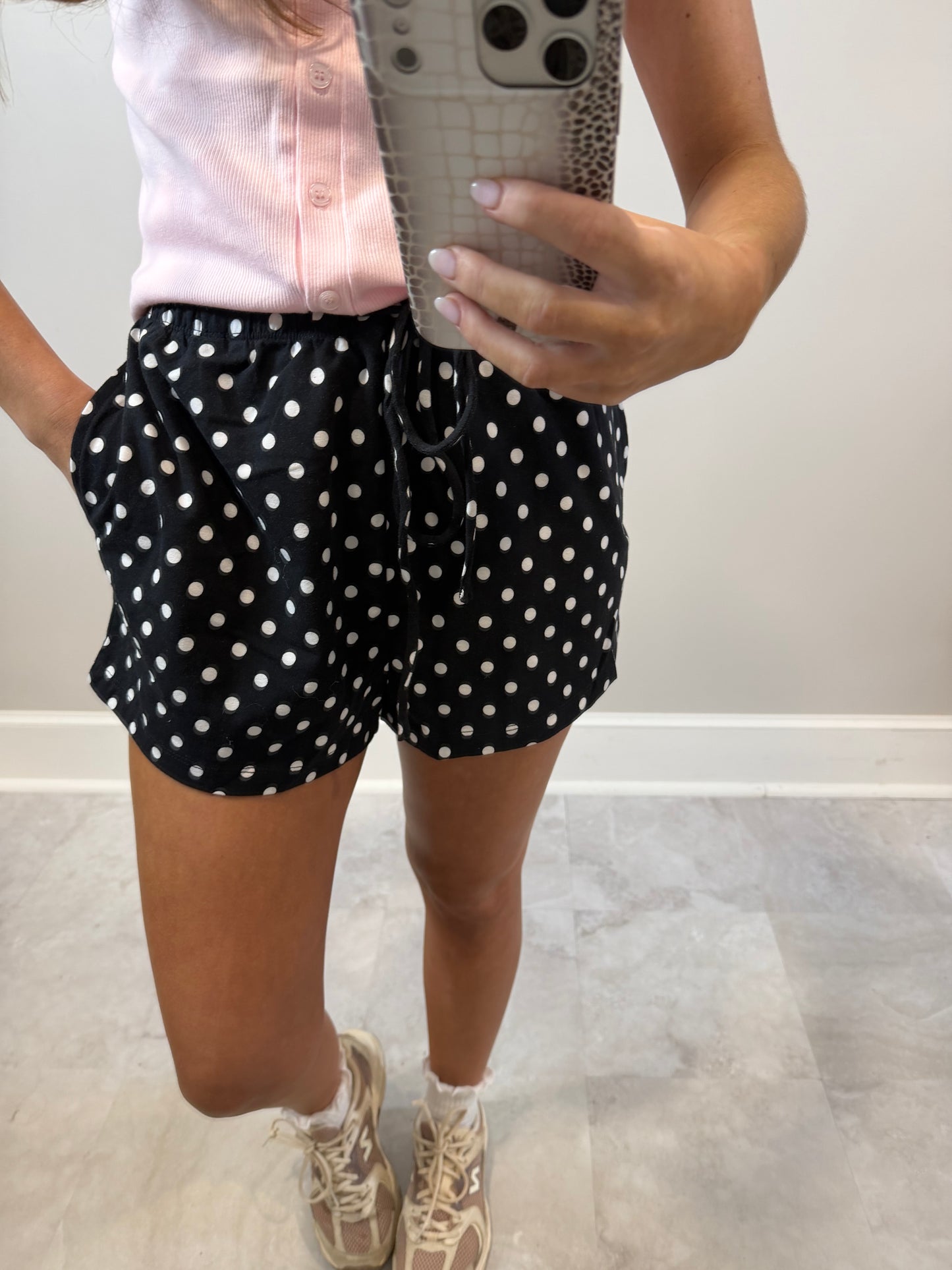 Black Polka Dot Set
