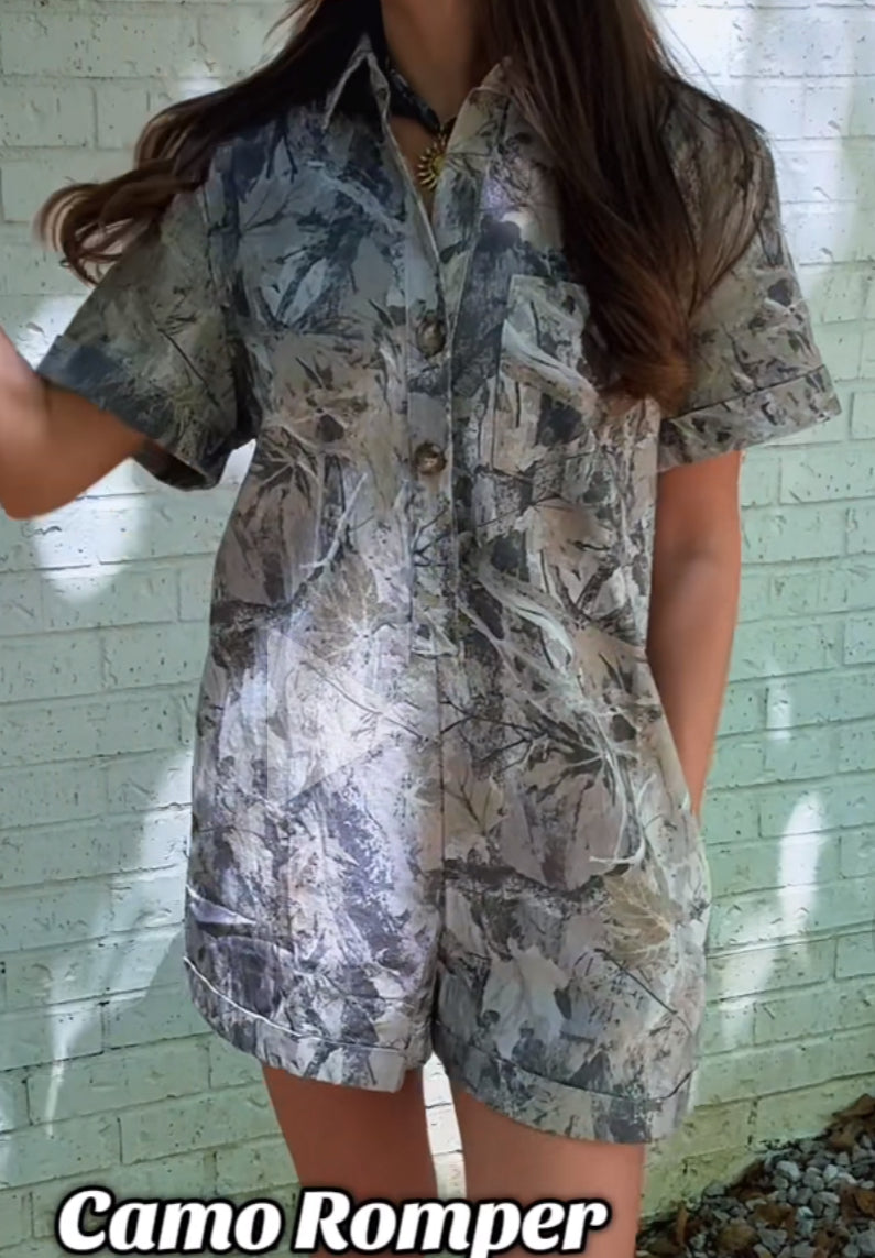 Camo Romper