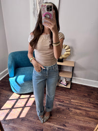 Ribbed off the Shoulder Top