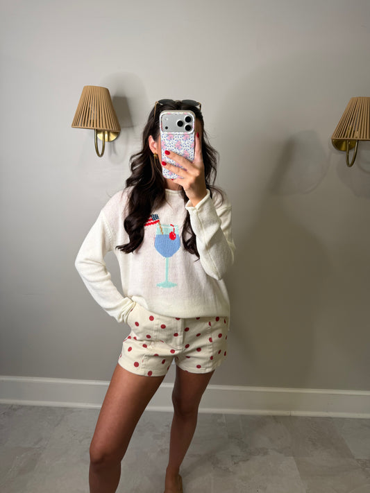 July American Flag Sweater