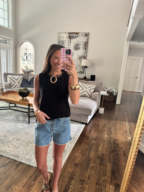 Black Sweater Tank