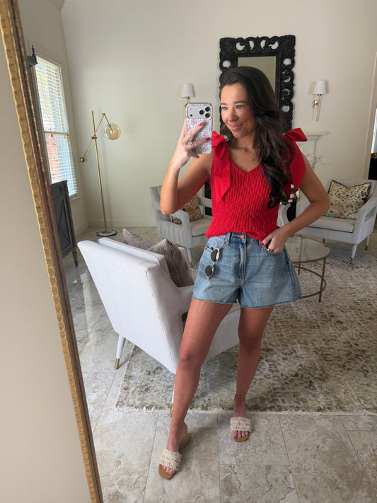 Medium Wash Shorts