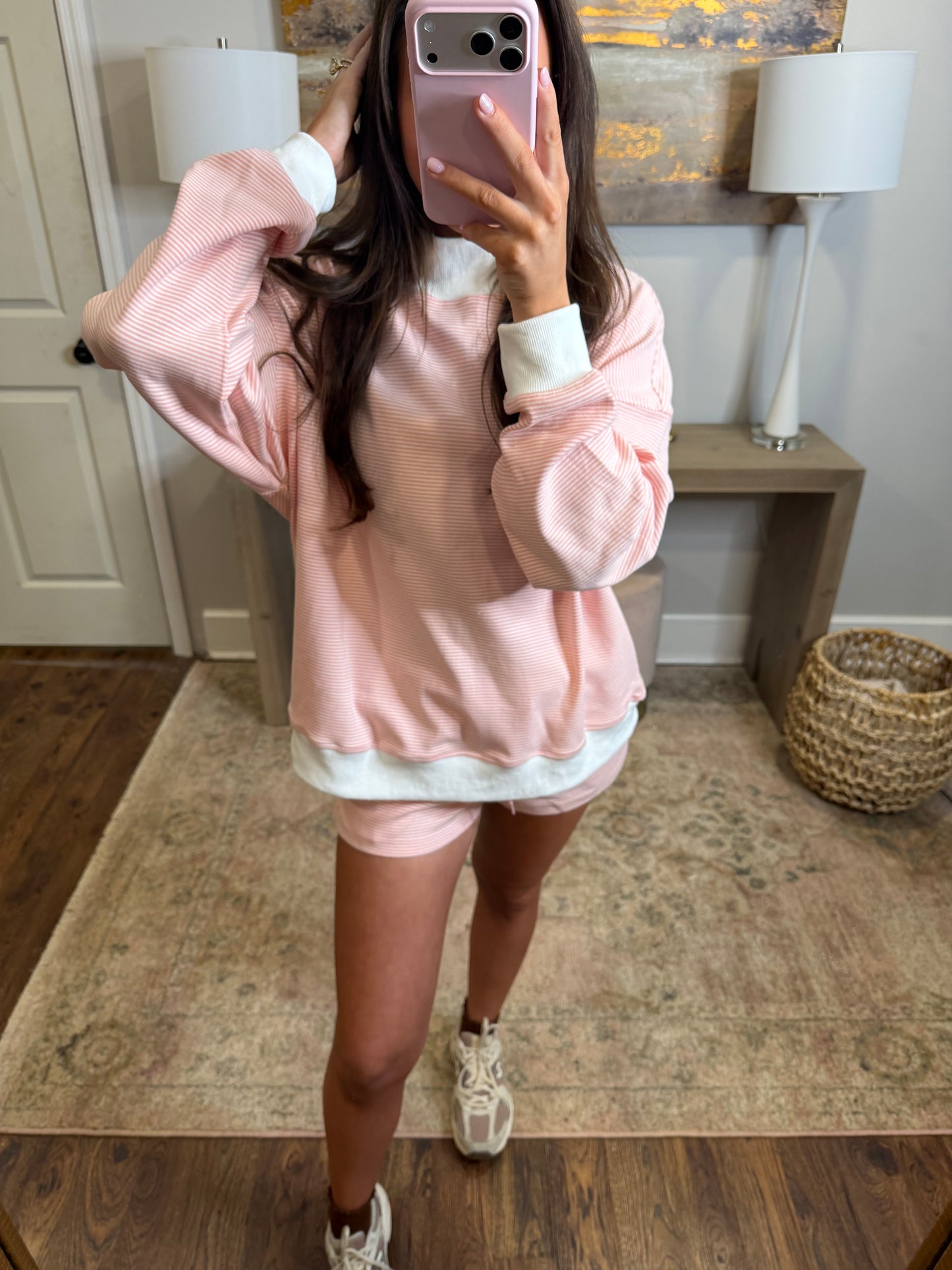 Pink Striped Set