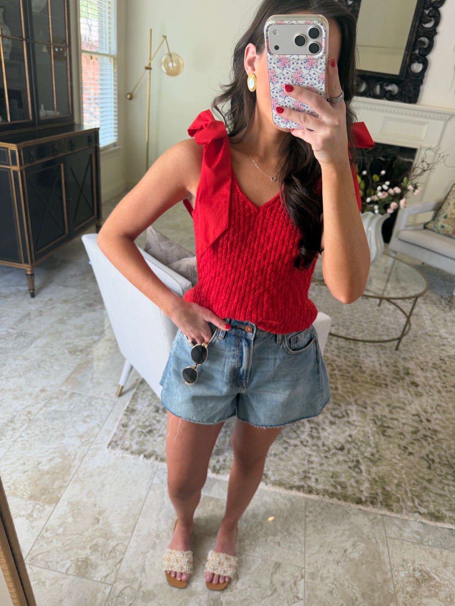 Red Tie Top