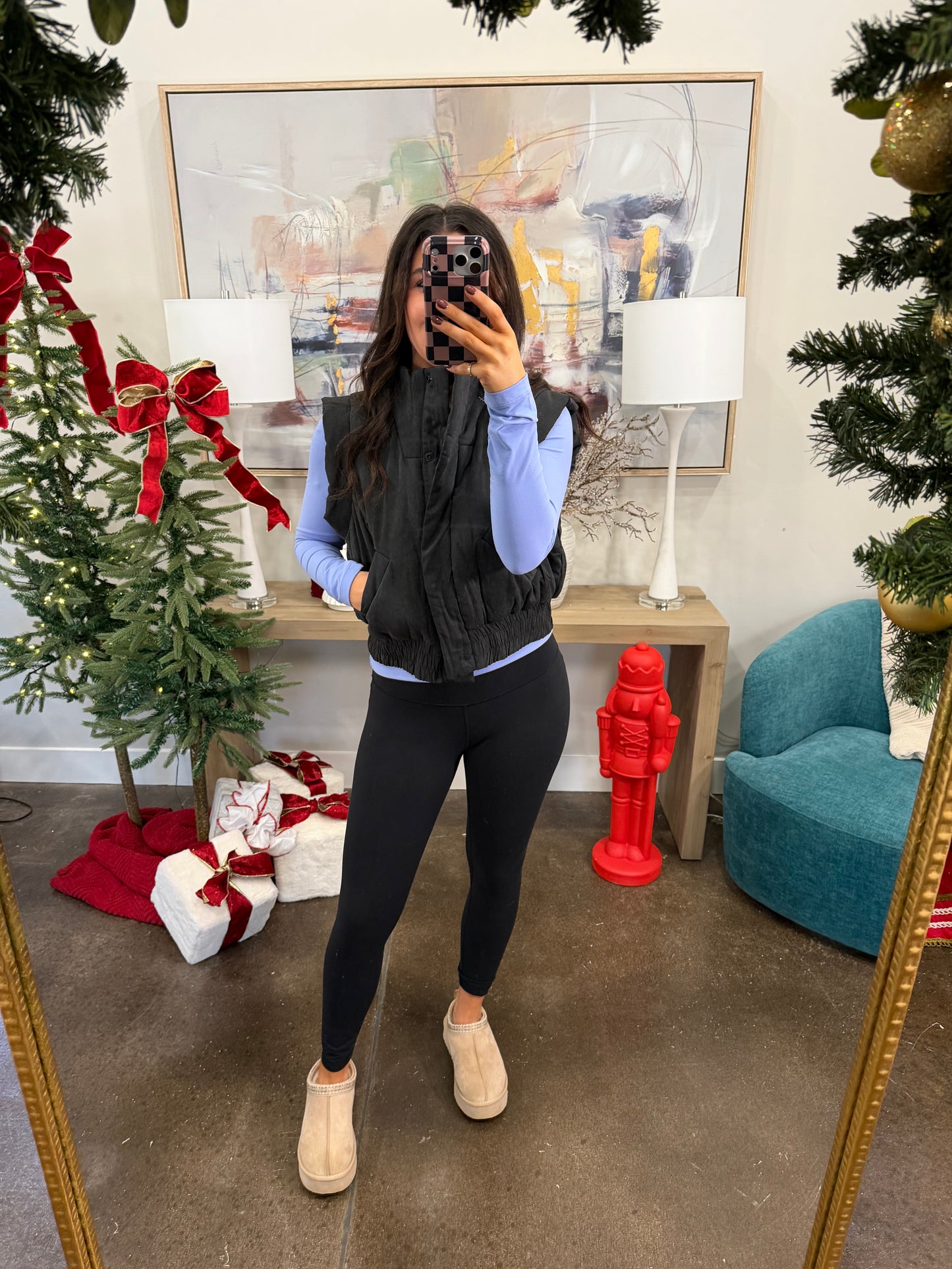 Black Puffer Vest