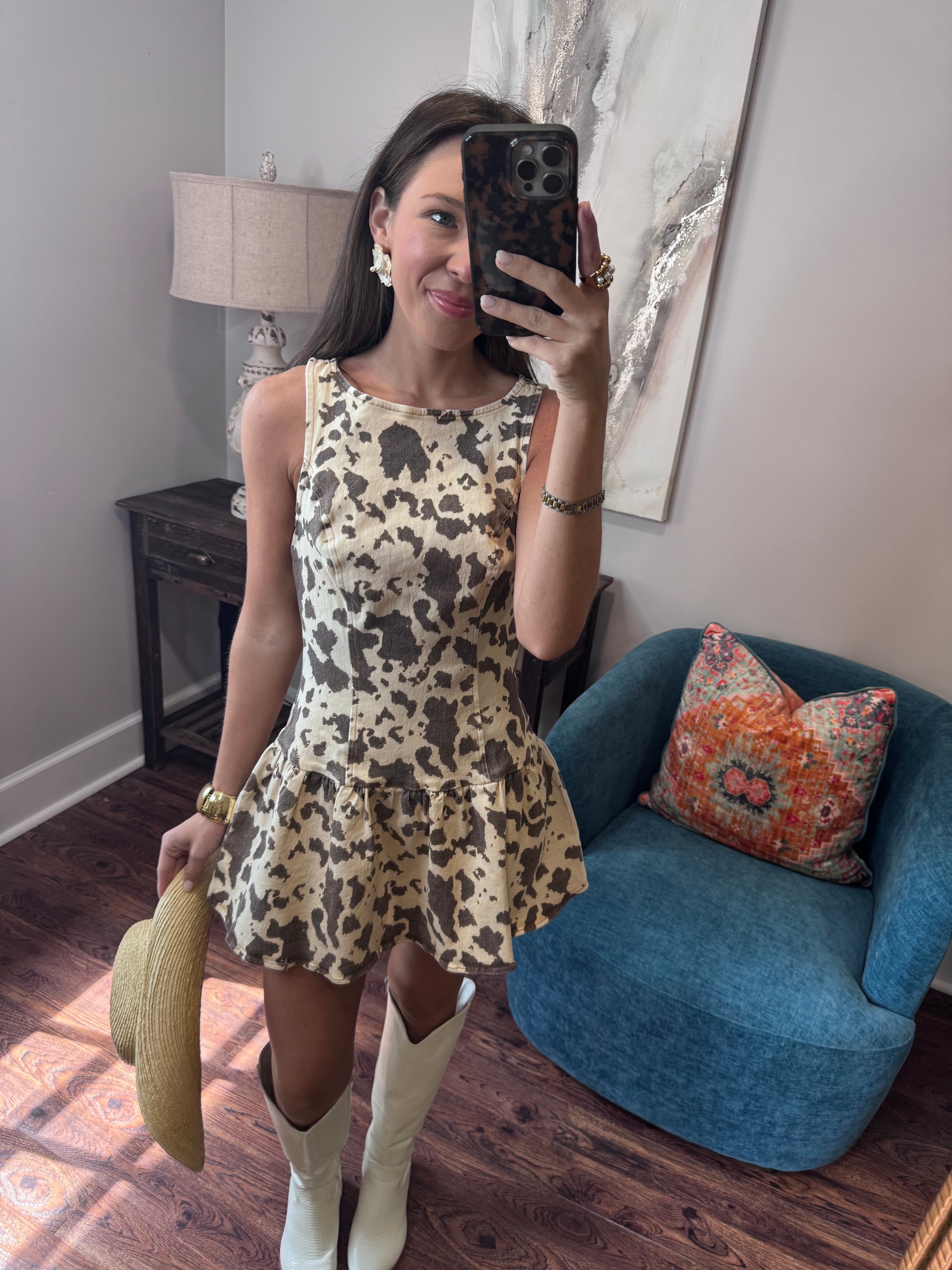 Brown Animal Dress