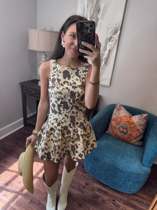 Brown Animal Dress