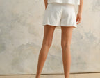 White Linen Skort