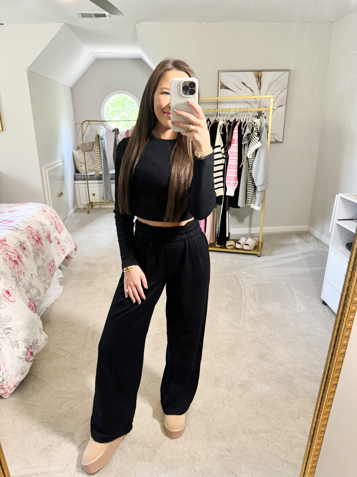 Black Sweatpants Set