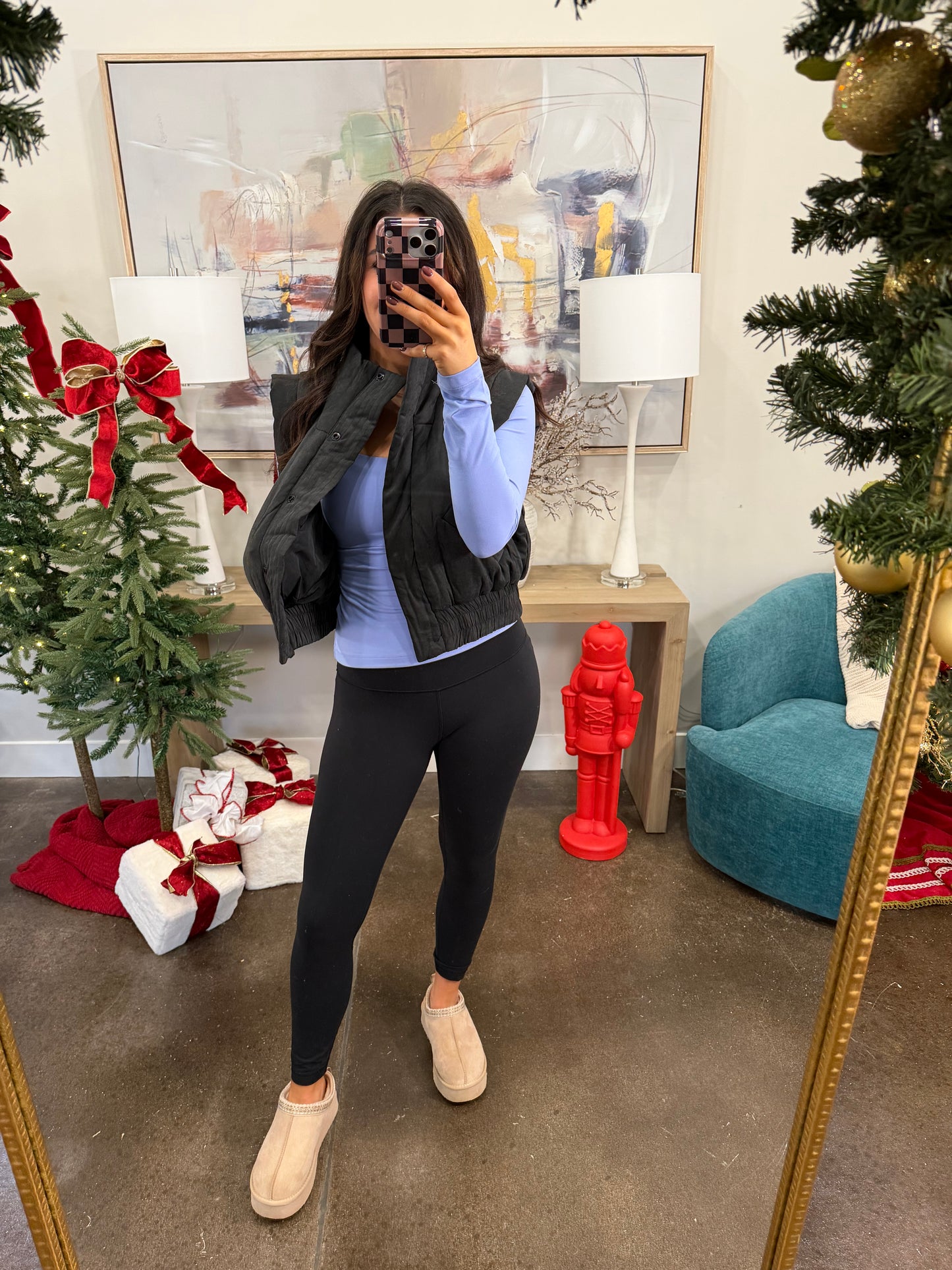 Black Puffer Vest