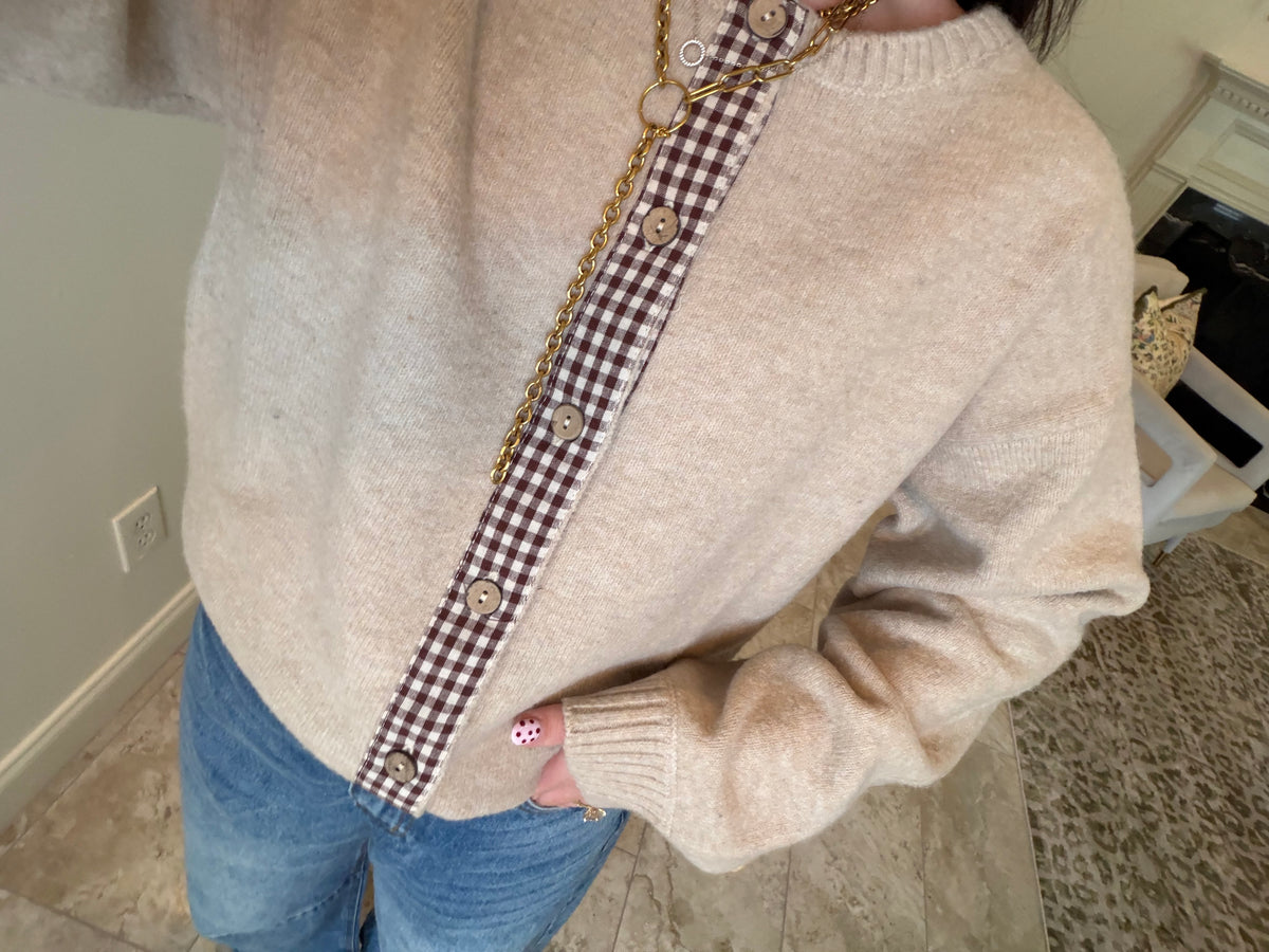 Madi Gingham Sweater