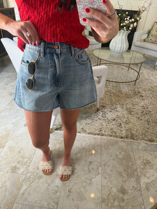 Medium Wash Shorts