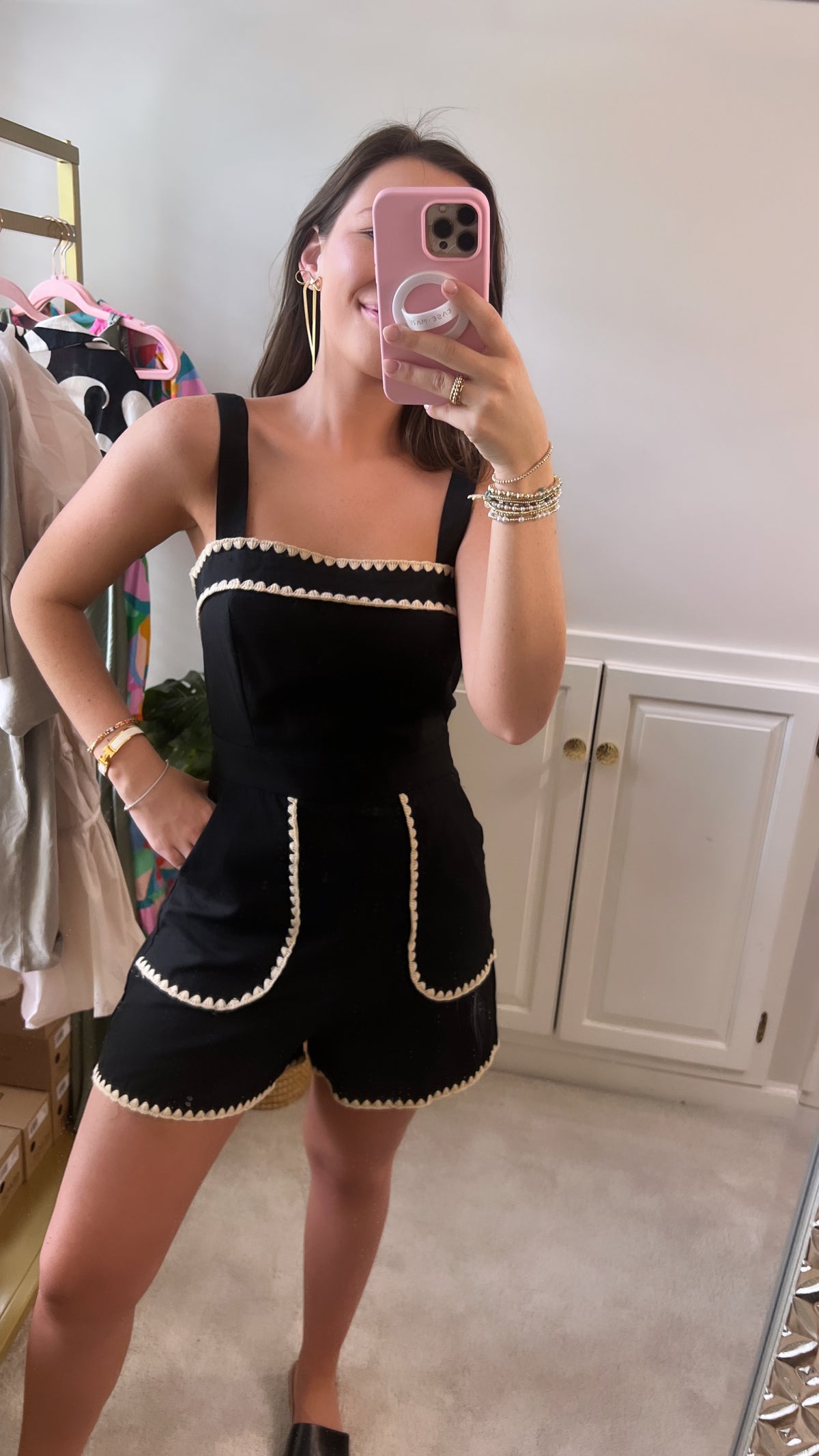 Black Cate Romper ( Final sale)