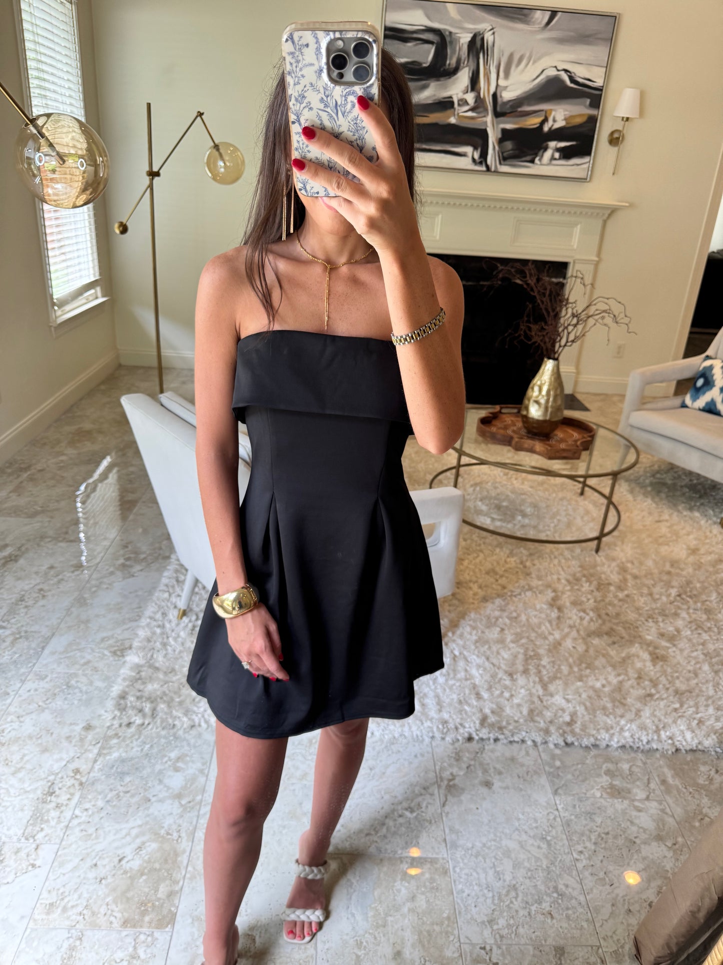Black Strapless Event Dress
