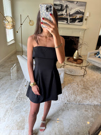 Black Strapless Event Dress