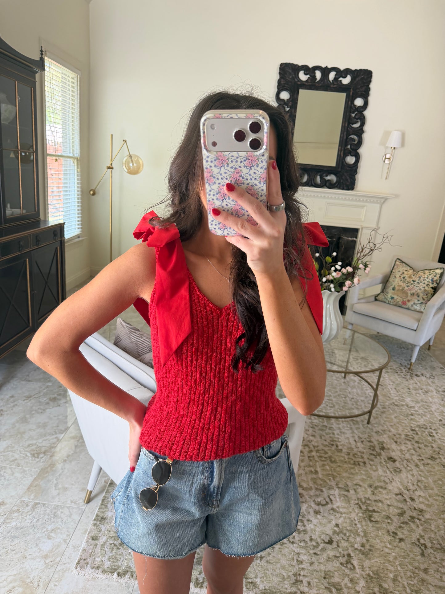Red Tie Top