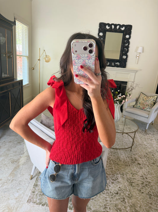 Red Tie Top