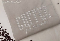 Embroidered Coffee Please