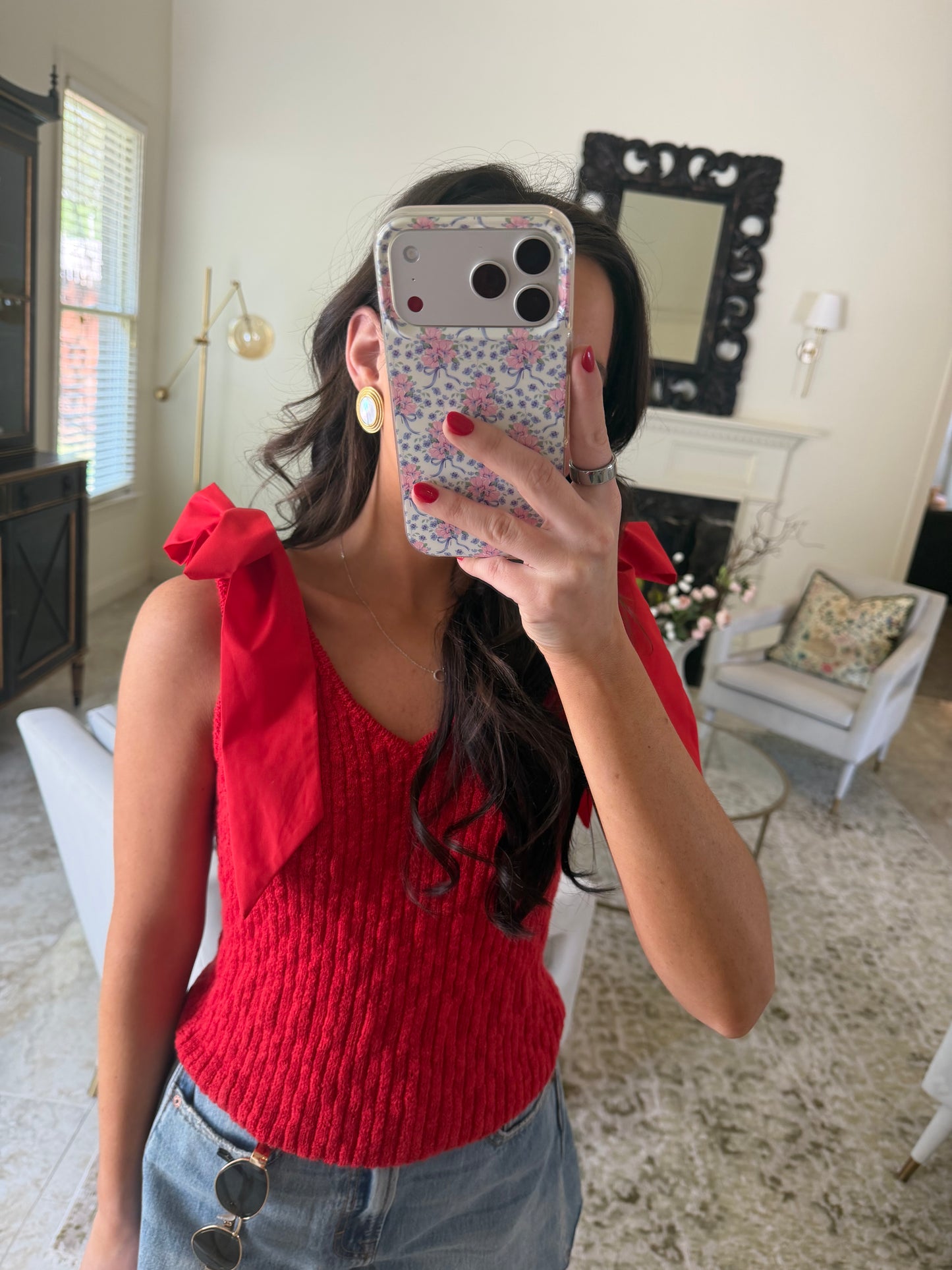 Red Tie Top