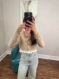 Lace Cardigan Sweater