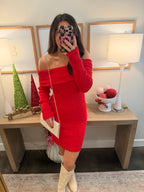 Red Sweater Dress