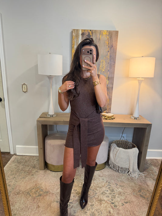 Brown Sweater Dress