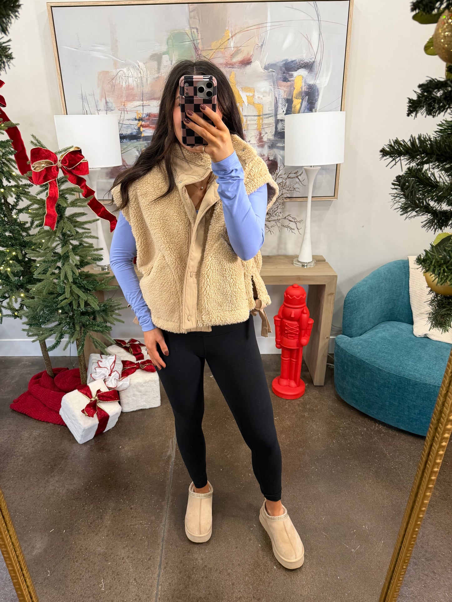Blue Long Sleeve Top
