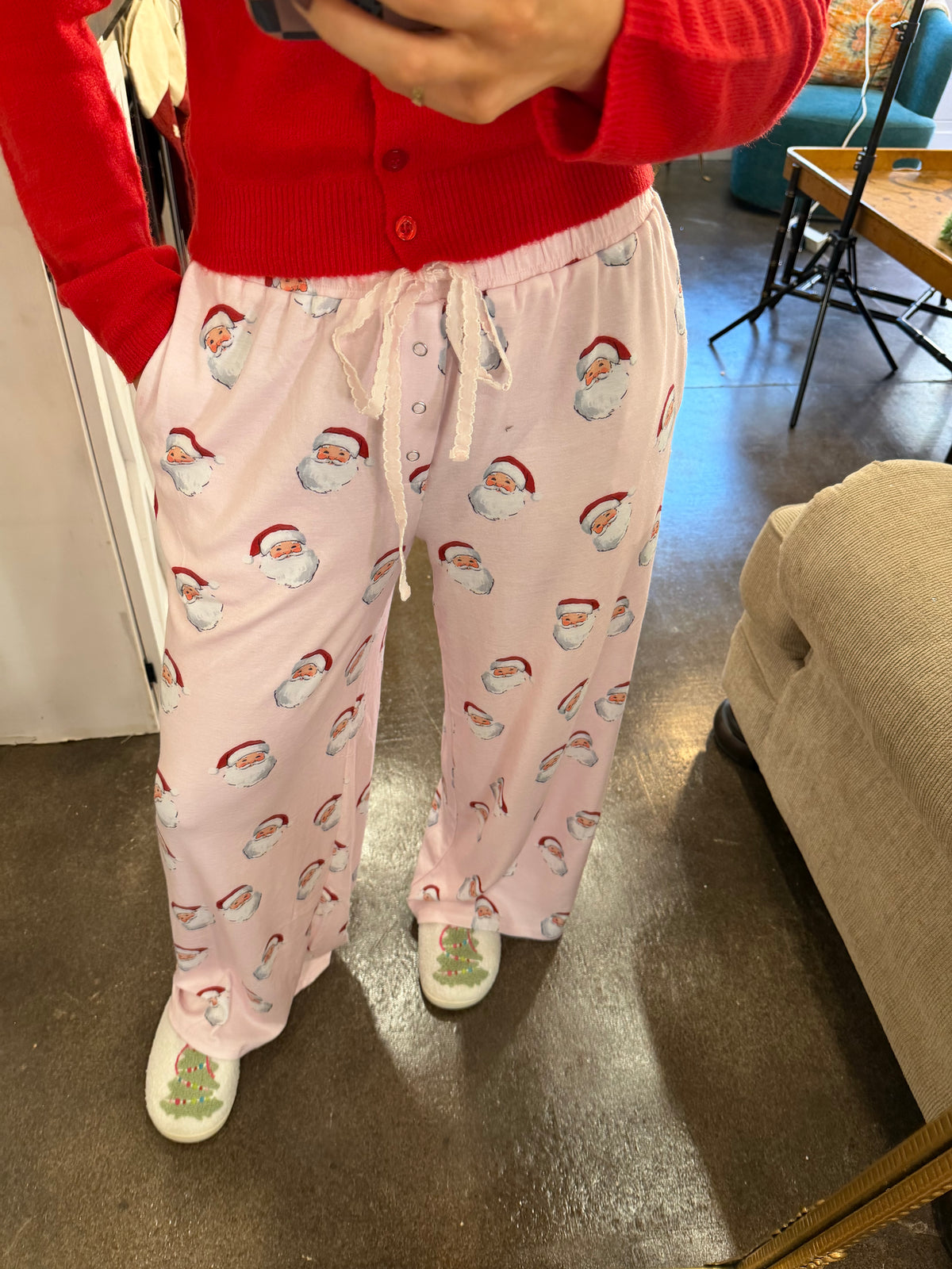 Pink Santa Pj Pants
