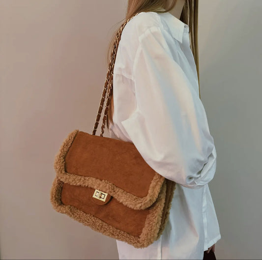 Brown Sherpa Purse