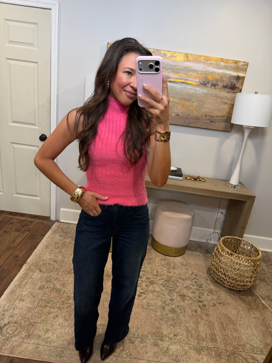 Pink Fuzzy Sweater