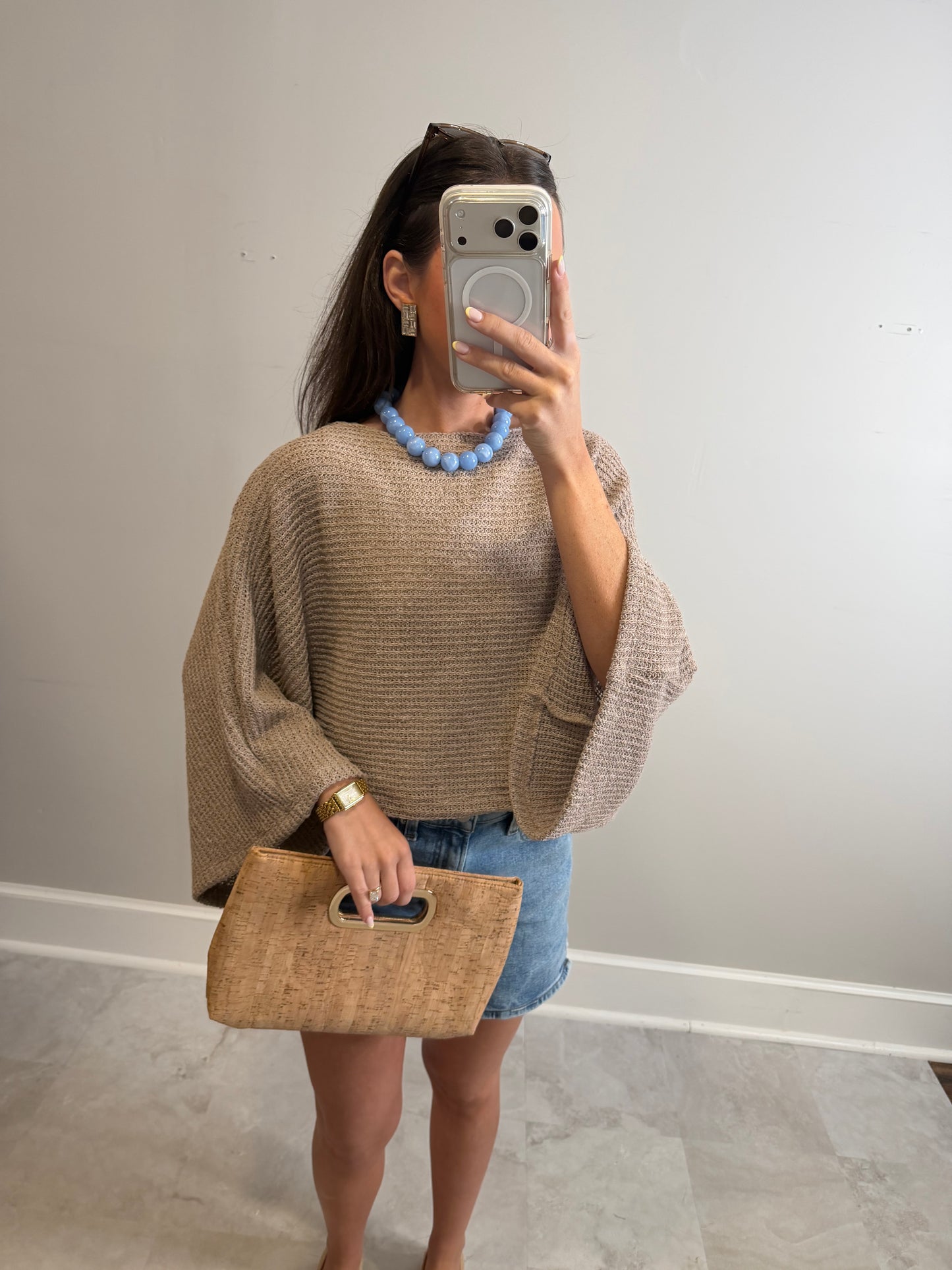 Morning Latte Knit Top